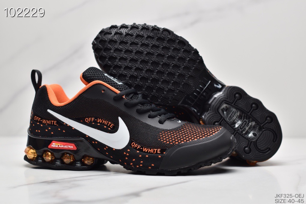 2020 Nike Shox Reax Black Orange White Shoes